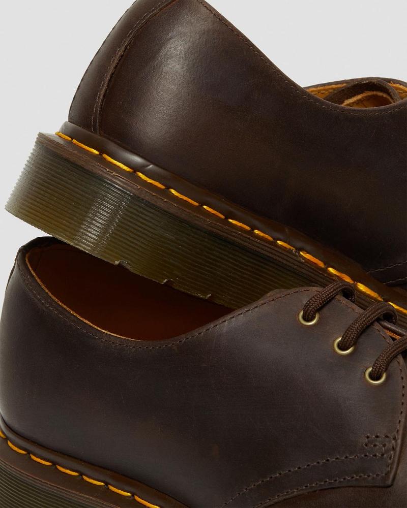 Dr Martens 1461 Crazy Horse Læder Oxford Sko Herre Brune | DK 590XYU